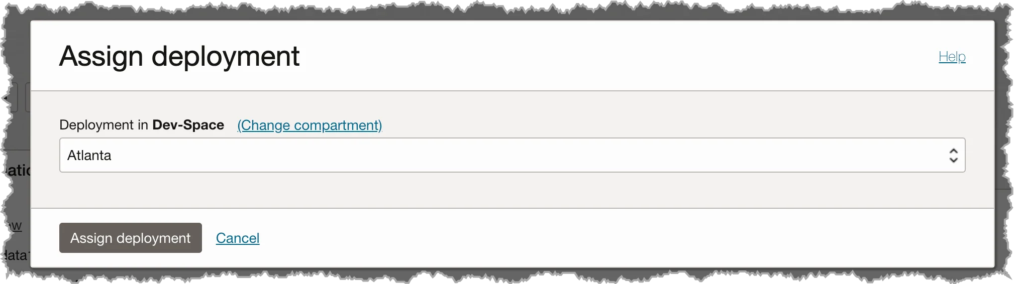 ggs deployment assign