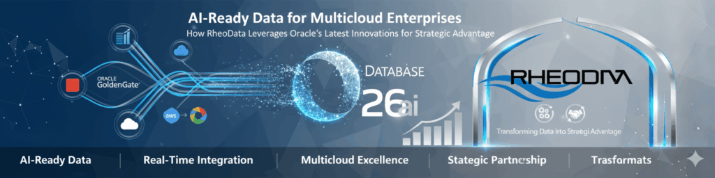Oracle AI World 2025 unveiled game-changing innovations in Oracle Database 26ai and GoldenGate that make enterprise AI initiatives faster and more practical. Learn how RheoData helps organizations leverage these technologies to transform their data into AI-ready strategic advantages with real-time integration and expert guidance.